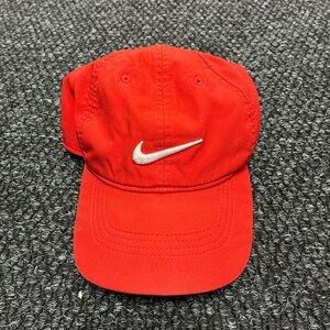 Nike Kids Bright Red Hat with Silver Logo
